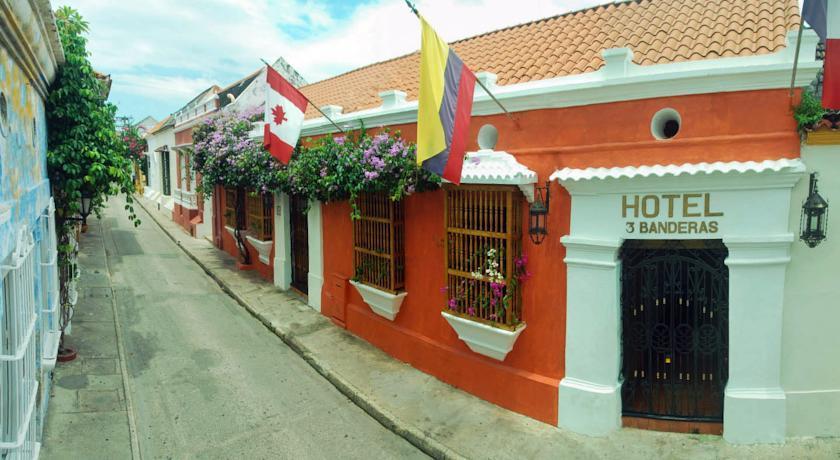 Hotel 3 Banderas Cartagena Bagian luar foto
